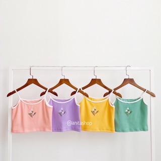 Áo croptop tím 2s