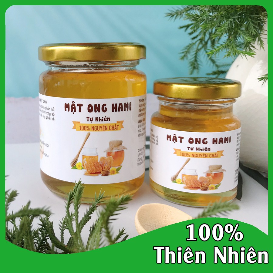 Mật ong rừng HaMi 250ml ⚡FreeShip⚡ Mật ong nguyên chất 100% tự nhiên, đặc sánh, thơm ngon, hạn sử dụng 2 năm