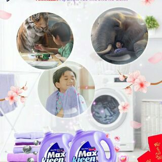 (Tiết kiệm hơn) Túi nước giặt Maxkleen 2.4kg