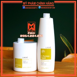 LAKME DẦU GỘI-MẶT NẠ PHỤC HỒI TÓC KHÔ SƠ LAKME K.THERAPY NOURISHING 1000ML