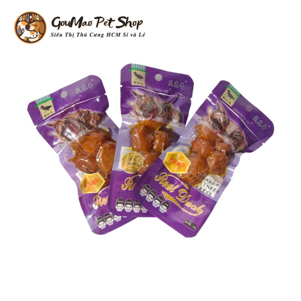Ăn vặt chó mèo : lòng đỏ trứng vịt 40g, bổ sung dinh dưỡng - Goumao pet