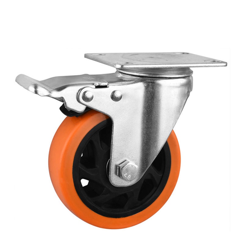 Bánh xe đẩy hàng đường kính bánh 7,5cm xoay 360, có phanh, chịu tải tốt