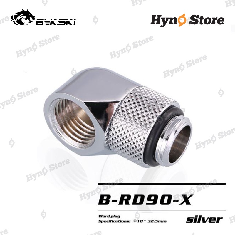 (Hàng Mới Về) Fit góc 90 xoay 360 Rotary Adapter Bykski B-RD90-X Tản nhiệt nước custom - Hyno Store