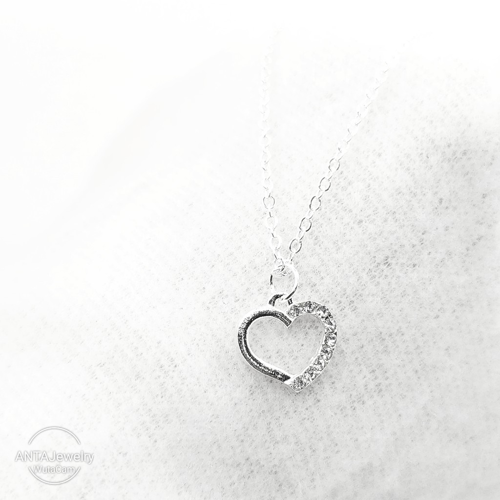 Dây chuyền bạc mặt hình trái tim phong cách Hàn Quốc dành cho nữ ANTA Jewelry - ATJ3550