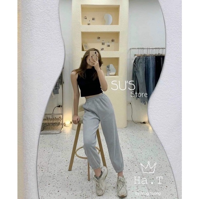 Quần Bo Chun Ống Rộng đủ màu chất da cá dày dặn - Quần Ống rộng Nữ Senorita