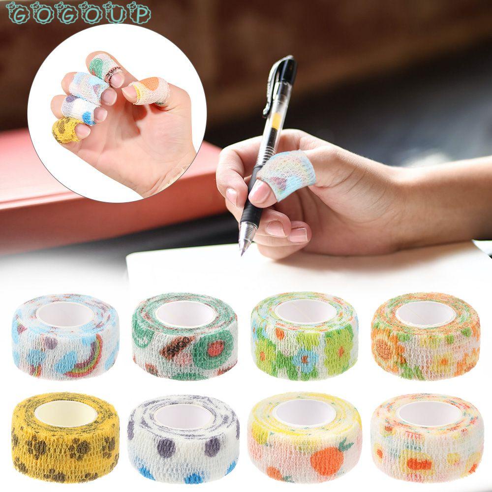 Băng keo quấn đầu gối/ cổ chân co giãn họa tiết hoạt hình nhiều màu sắc