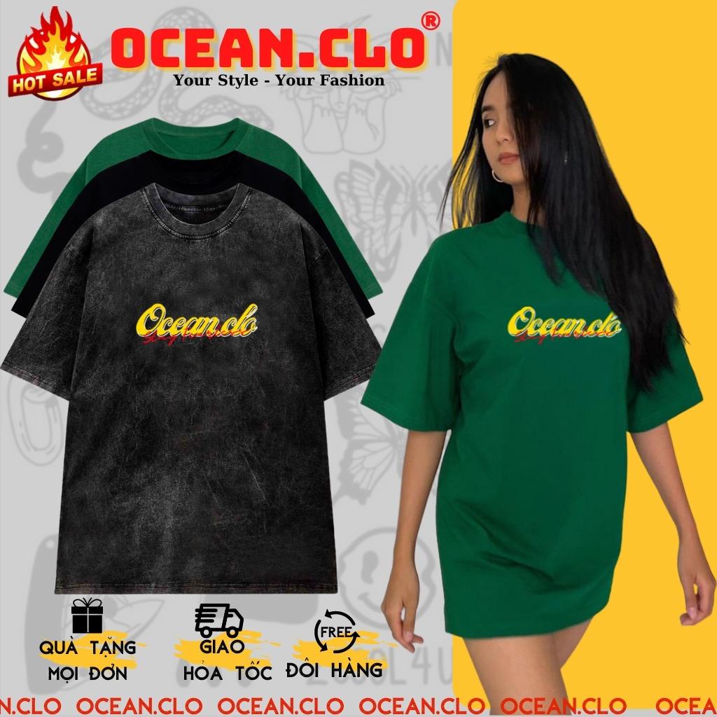 Áo thun OCEAN BASIC V2 unisex tay lỡ Local brand - Áo phông Ullzang tay lỡ nam nữ 2 Màu 100% Cotton - OCEAN.CLO