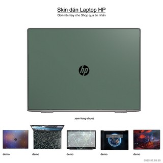 Skin dán Laptop HP in màu xám lông chuột (inbox mã máy cho Shop)