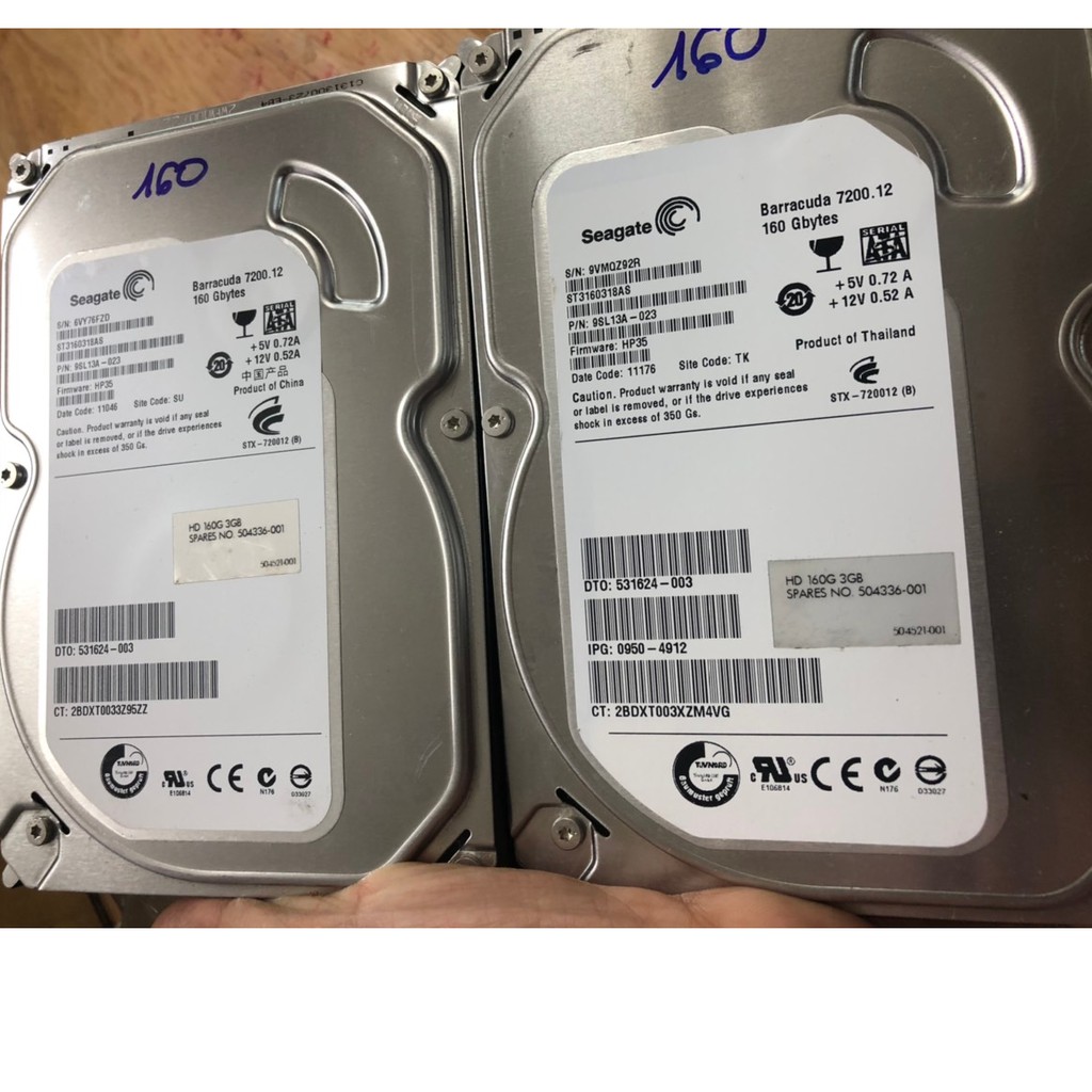 Ổ cứng HDD Seagate 80GB/ 160GB/ 250GB/ 320GB/ 500GB (Hàng Tháo Máy Bộ- mới trên 90%) - Bảo hành 12 tháng 1 đổi 1 | WebRaoVat - webraovat.net.vn