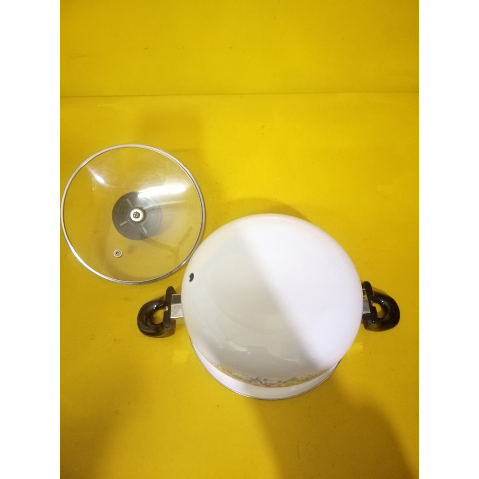 Nồi men nội địa Nhật, size 16.5cm, cao 8.5cm (mã 755), Dùng được bếp từ