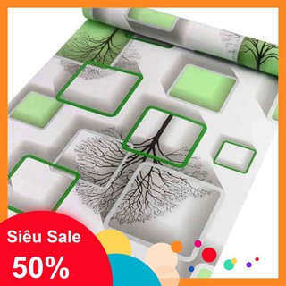 Combo 10m giấy dán tường cây xanh cốm