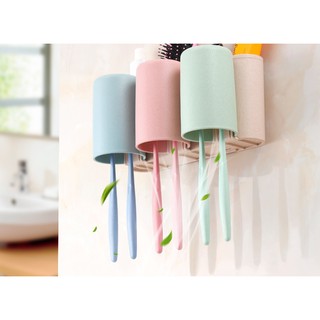 KỆ ĐỰNG BÀN CHẢI ĐÁNH RĂNG KÈM CỐC ECOCO E1615
