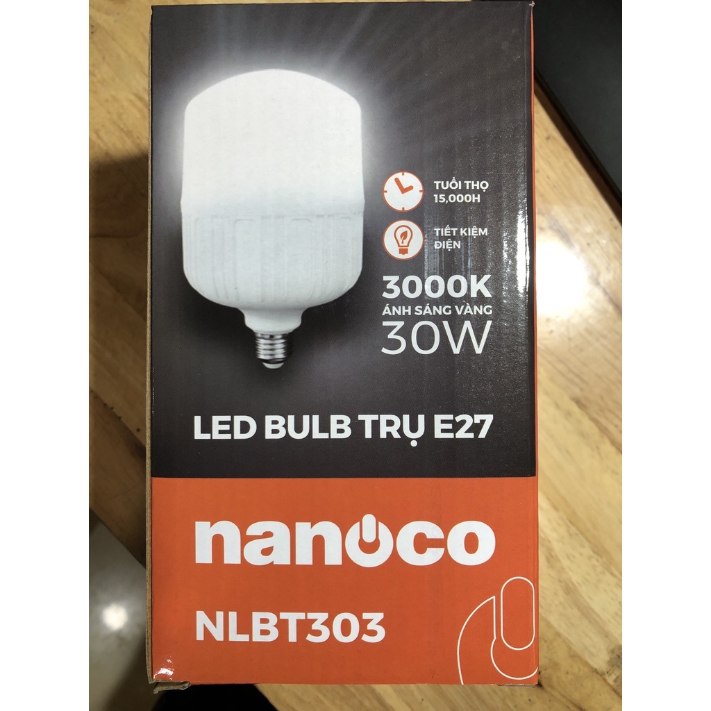 Đèn LED Bulb Trụ NLBT303 NANOCO Ánh Sáng Vàng
