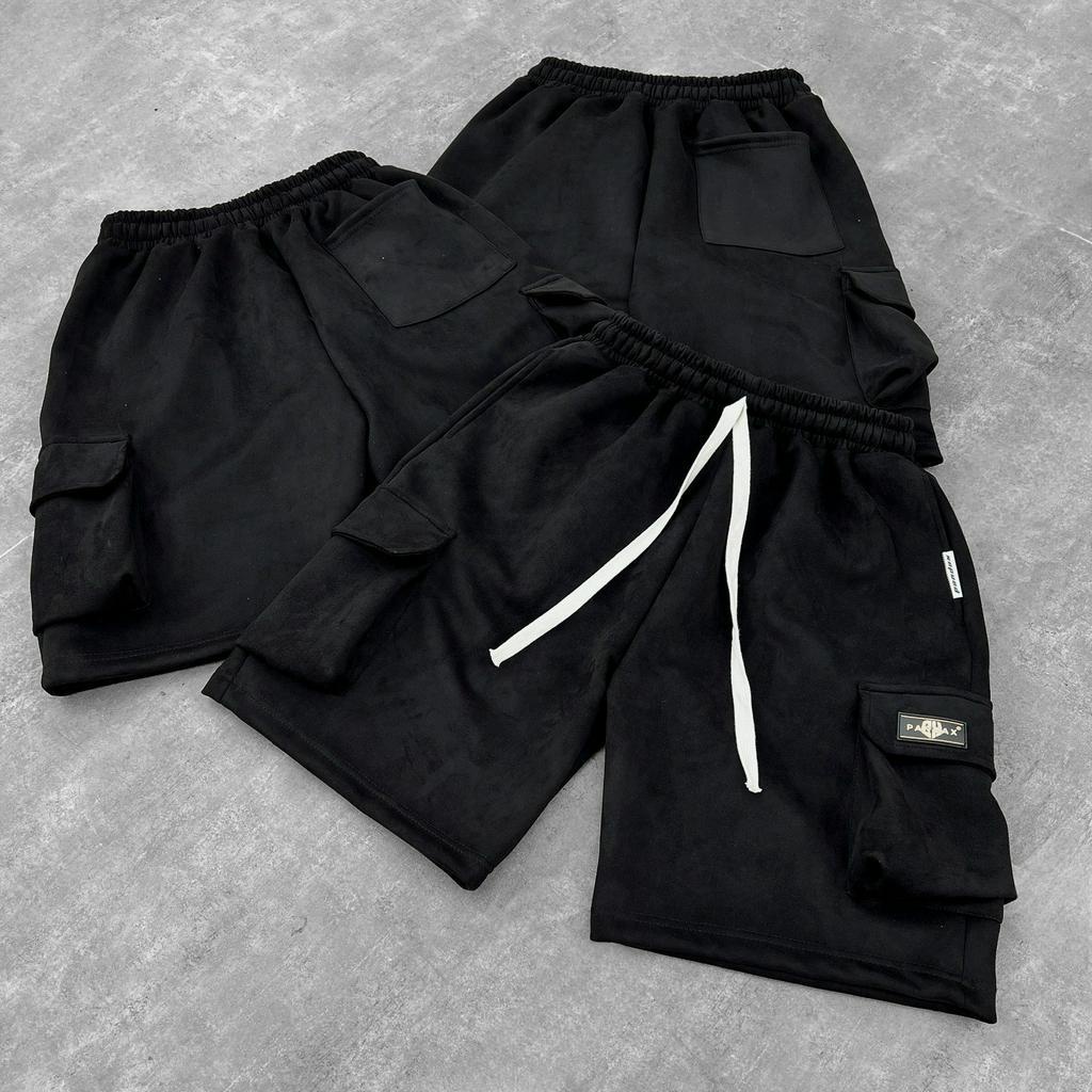 Quần short nam nữ local brand Pandax polime , quần đùi cargo túi hộp unisex phong cách y2k , chất liệu da lộn cao cấp