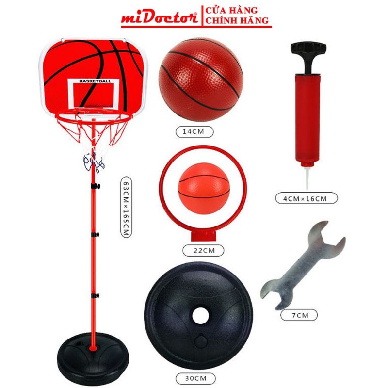 Hộp Trò Chơi Bóng Rổ Điều Chỉnh Chiều Cao Cho Bé-Baseketball