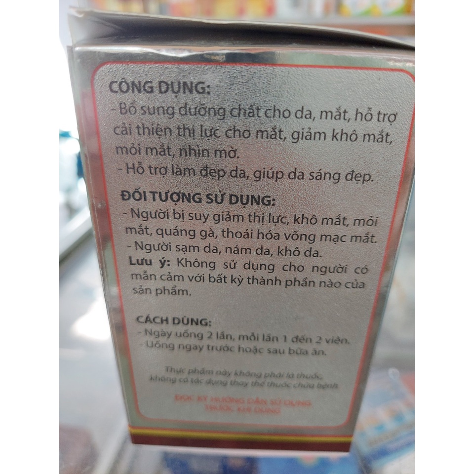Optonic - viên uống sáng mắt, đẹp da, hộp 60 viên