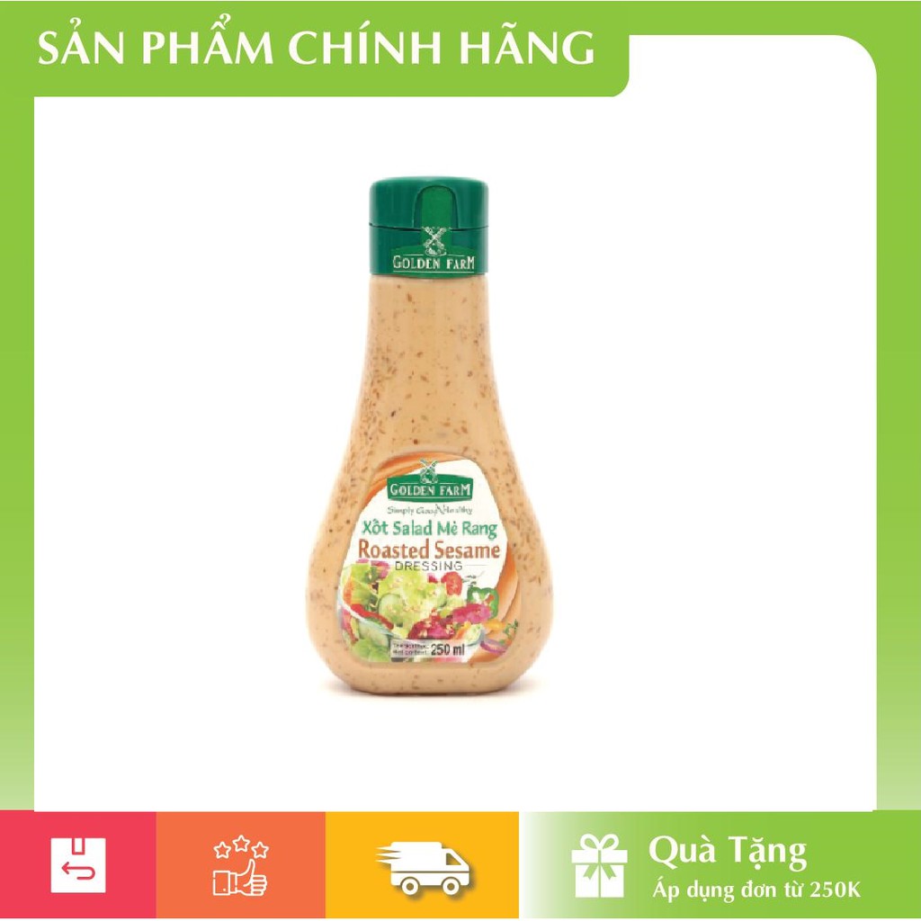 [ HÀNG CÔNG TY ] Sốt Salad Mè Rang Golden Farm Chai 250ML