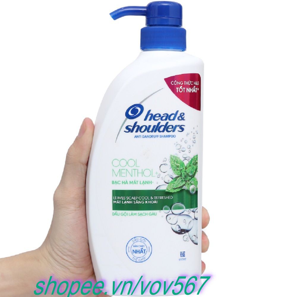 Dầu Gội Đầu 625ml Head & Shoulders Bạc Hà Mát Lạnh Chính Hãng.