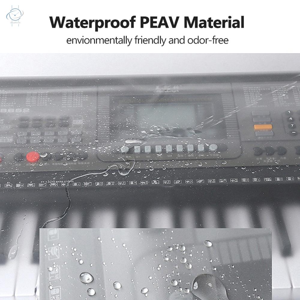 ♫Transparent Grind Arenaceous Piano Cover Digital Piano Keyboard Dustproof and Waterproof Cover