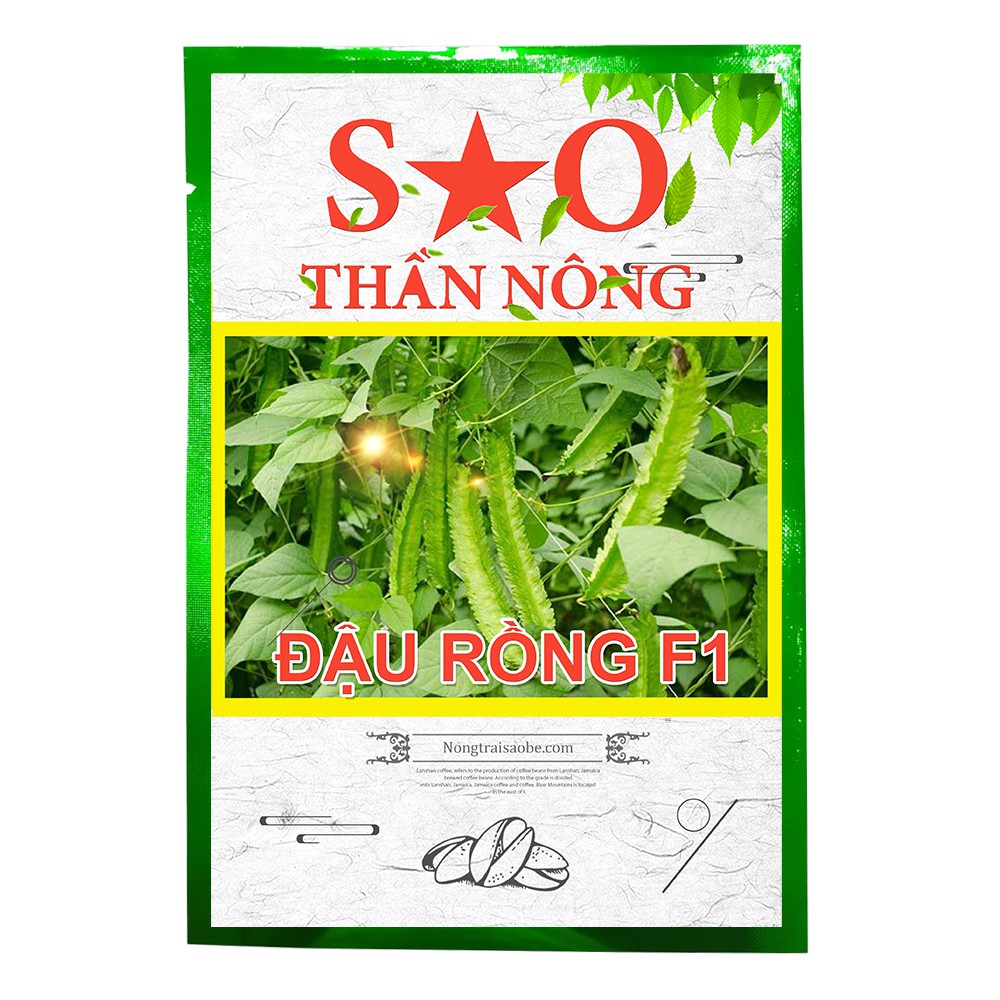 Hạt giống đậu rồng Sao Thần Nông quả xanh giòn -gói 5 hạt