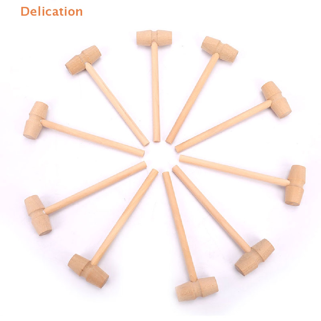 Set 10 Búa Gỗ Đồ Chơi Mini Thay Thế Cho Bé