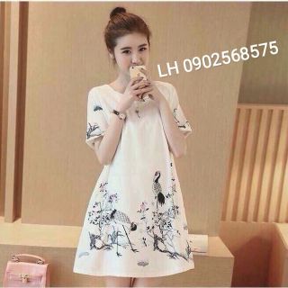 Đầm bầu váy bầu đầm suông đầm oversize