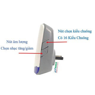 CHUÔNG CỬA KHÔNG DÂY ZANKA TP-717