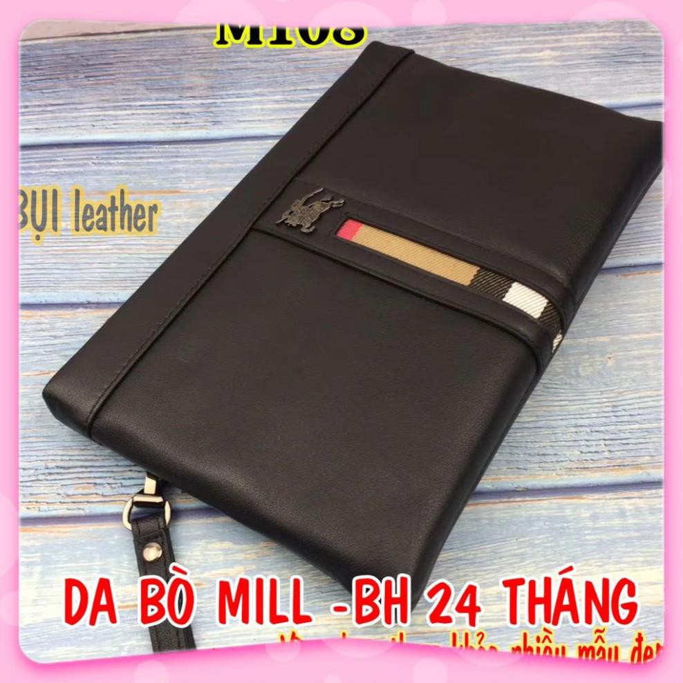 FREESHIP-  COMBO: 1 Clutch cầm tay nam M108 và 1 Ví mini sa sáp ngựa điên V125- TIẾT KIỆM 36% CHI PHÍ