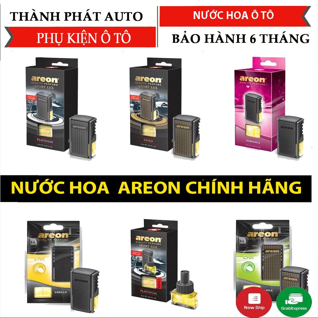 Nước Hoa Ô Tô Areon Cao CấpHÀNG CHÍNH HÃNG Nước Hoa Oto Kẹp Cửa Gió Điều Hòa Xe Hơi Sport Lux Lưu Hương Bền Lâu