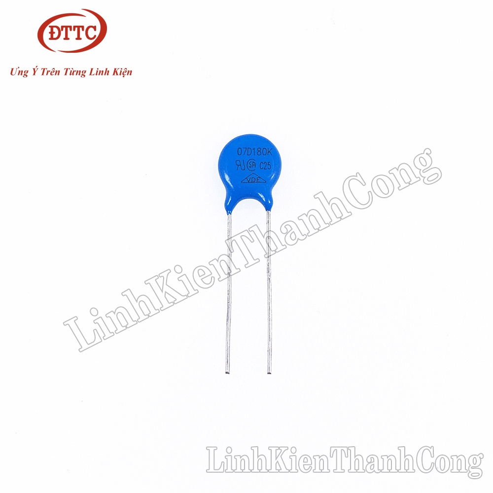 Tụ Chống Sét Varistor 7D180K 18V 7mm