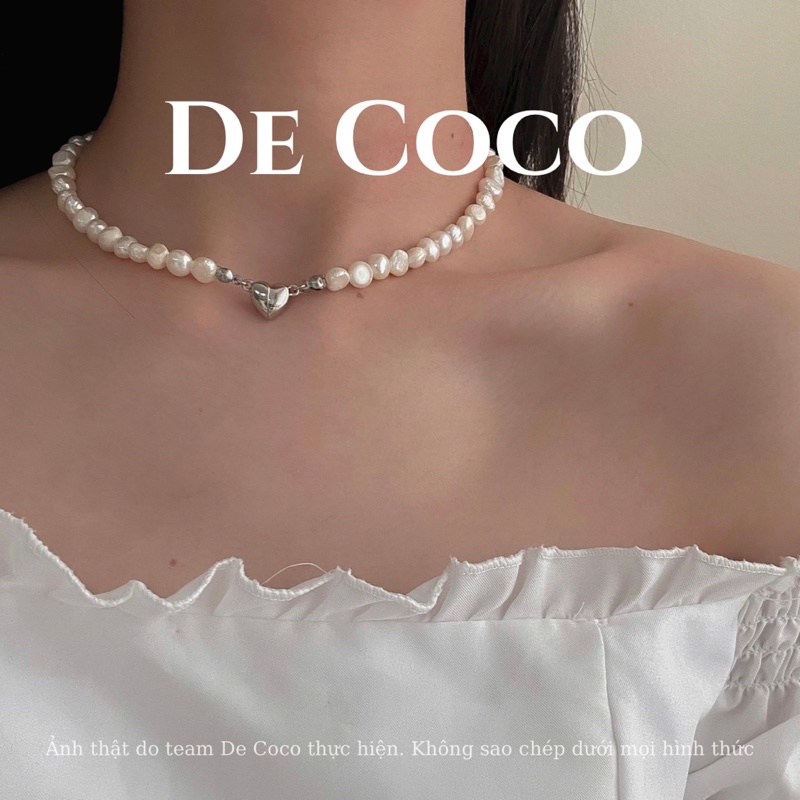 Vòng cổ hạt trai vintage Charming decoco.accessories