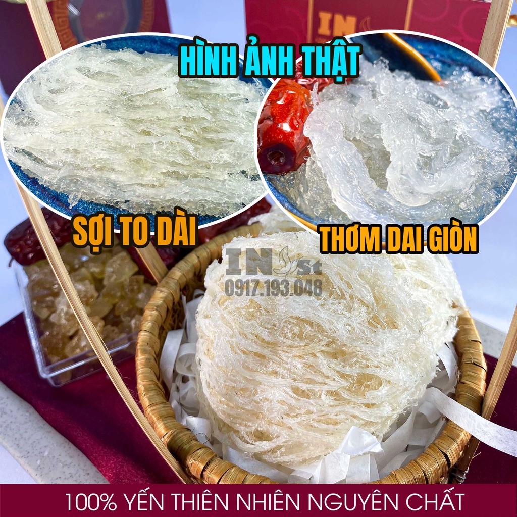 100g Yến Sào Tinh Chế Loại VIP SỢI TO DÀI - Yến Tinh Chế Sợi - Yến Sào Tinh Chế Nha Trang INest