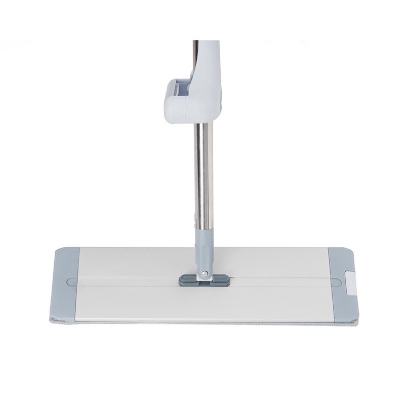 Cây chổi lau nhà tự vắt cao cấp mâm nhôm bản dài 42cm, tặng 2 bông lau, kèm ảnh thật
