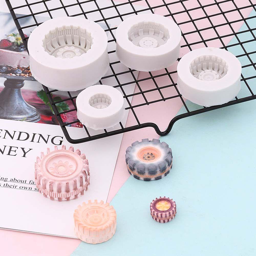 Khuôn Silicone Tạo Hình Bánh Xe Hơi Trang Trí DIY