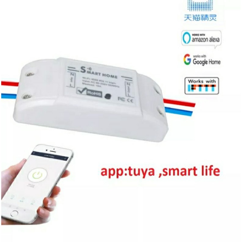 (Free ship) Công tắc điều khiển từ xa wifi 3G 4G app Smart Life TUYA - công tắc thông minh