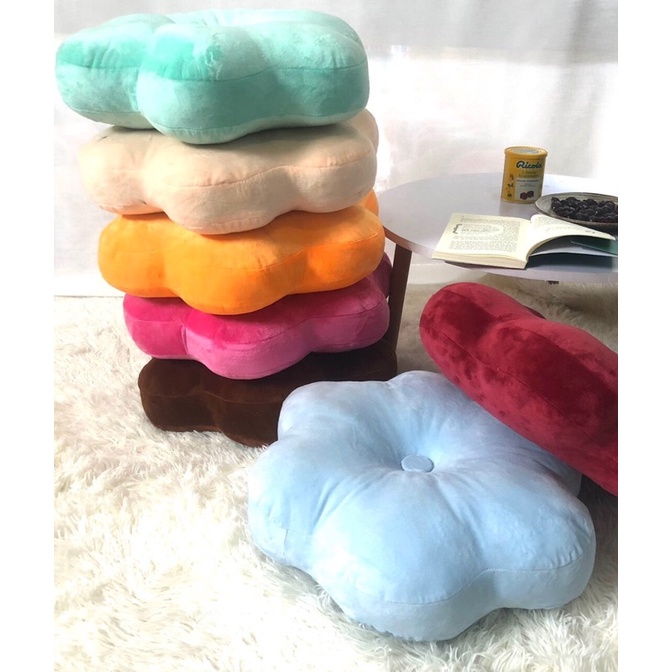 Đệm ghế, gối trang trí, gối tựa gối ôm hình bông hoa - Kanta store