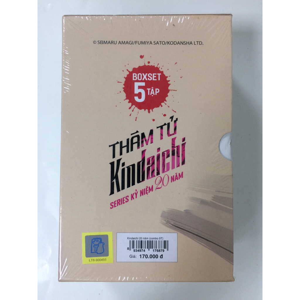 Sách - Thám tử Kindaichi - series kỉ niệm 20 năm 1 - boxset 5 tập