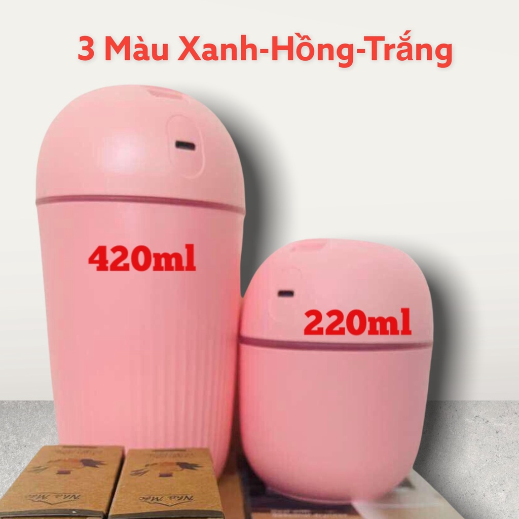 Máy Xông Tinh Dầu Tạo Độ Ẩm Dung Tích 330ML Tích Hợp Đèn Ngủ