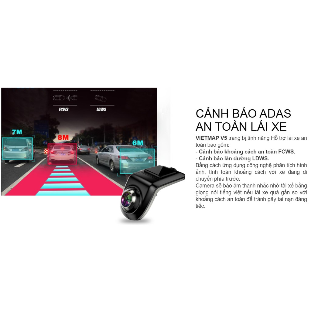 VIETMAP V5  - Camera Hành Trình Ô tô Kết Nối DVD Android - Điều Khiển Giọng Nói - Hàng Chính Hãng