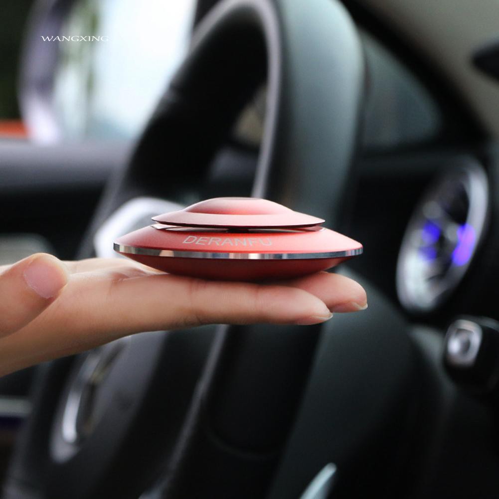 Bộ xông tinh dầu có gắn đèn LED hình đĩa bay UFO cho xe hơi