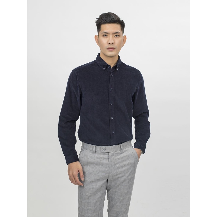 Áo sơ mi dài tay ARISTINO chất liệu nhung tăm phù hợp thời tiết thu đông, dáng suông nhẹ, thoải mái  - ALS64508 | BigBuy360 - bigbuy360.vn