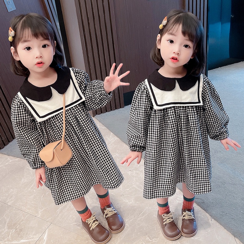 Đầm Công Chúa Cổ Búp Bê Xinh Xắn Cho Bé Gái