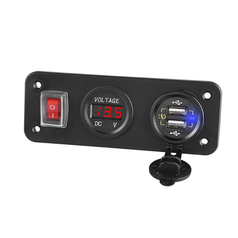 Cốc Sạc Nhanh QC3.0 USB Có Công Tắc Bật / Tắt Cho DC 6-30V