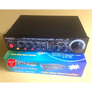 Ampli karaoke mini 12v-220v 100w oriole ha-pa1