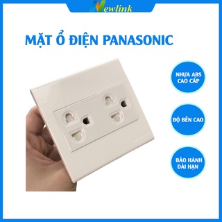 Mặt, ổ cắm điện, âm tường vuông nhân điện đôi chuẩn Mỹ Panasonic, chính hãng, BẢO HÀNH 12 THÁNG