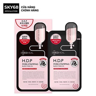 Hộp 10 Mặt Nạ Than Hoạt Tính Loại Bỏ Bã Nhờn Và Làm Mịn Da Mediheal H.D.P Pore-Stamping Black Mask 25ml x 10