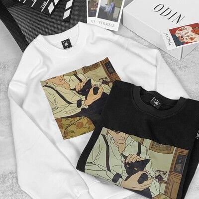 Áo Sweater Oversize The Man, áo nỉ dài tay Unisex ODIN CLOTHING | BigBuy360 - bigbuy360.vn