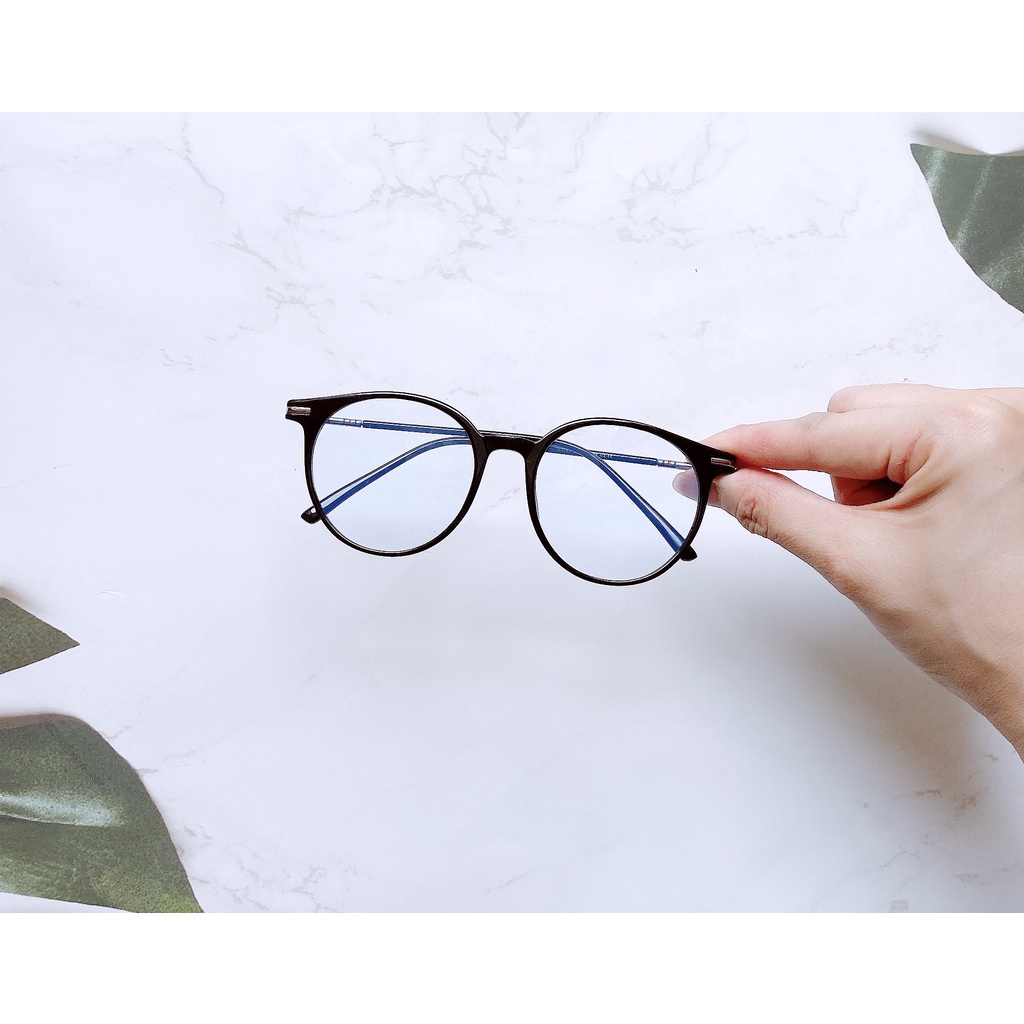 Gọng kính cận unisex MẮT KÍNH XANH khung nhựa tròn nobita càng nhẹ M3102