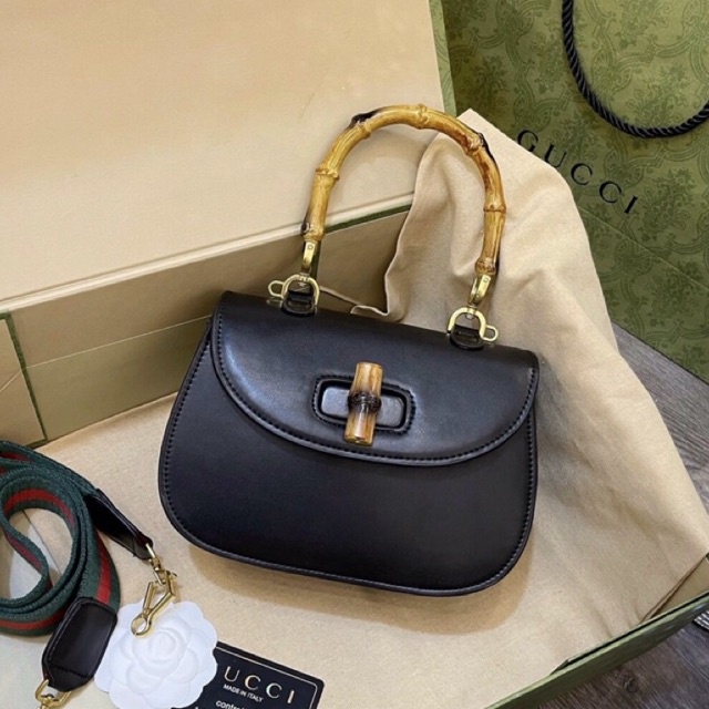 Túi xách đeo chéo nữ hàng hiệu xuất dư Quai Tre size 22cm túi cầm tay đi tiệc sang chảnh phong cách hotgirl