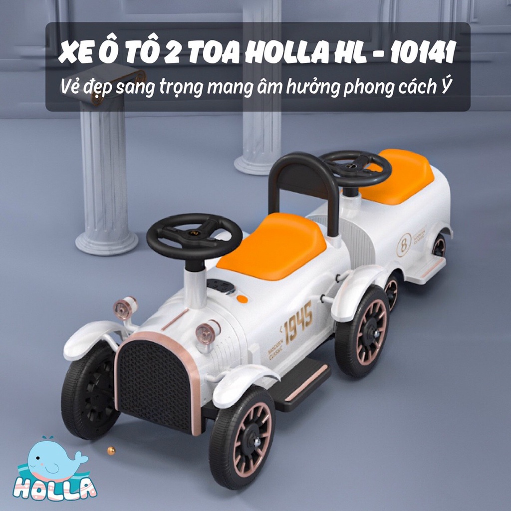 Xe ô tô điện cho bé - oto điện 2 toa HL -10141 mẫu mới 2021